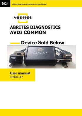 Avdi172nc Abrites Avdi Legacy Original Diagnostic Programming