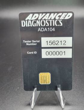 Advanced Diagnostics Ada104 Smartcard - Use With Ada103 Security Calculator