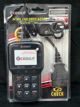 Sc301 Cgsulit Black Can Obdii And Eobd Code Reader With User Manual