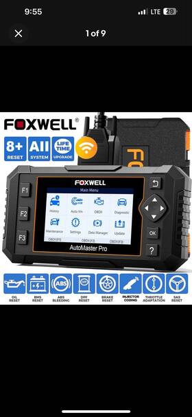 N624e1f022903 Foxwell Black Nt6x4elite Series Obd2 Scanner Car Diagnostic Tool Code Reader