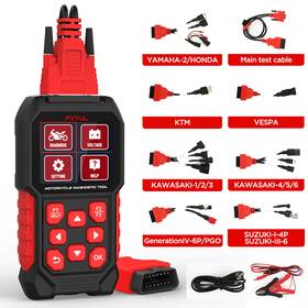 Fxtul-m4 Fxtul Obd2 Motorcycle Diagnostic Tool Fault Code Reader Fit For Kawasaki Yamha Honda
