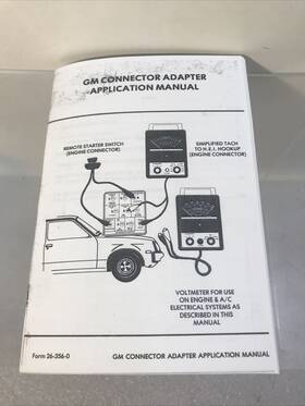 Et-1217 Gm 1976-1977 B And C Body Diagnostic Connector Adapter Manual Only Copy