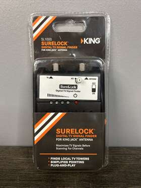 King 115970778399 Surelock Digital Tv Signal Finder Sl1000 For Jack Antenna