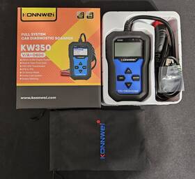 Kw350 Konnwei Obdii Tool For Vw Audi Car Sas Srs Abs Tps Tester Scanner
