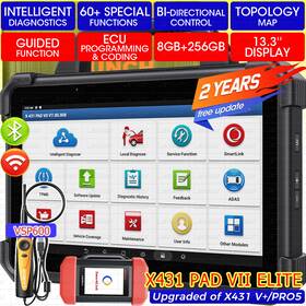 X-prog3 Launch Pro3s Im608 Im508 X431 Pad Vii Elite Car Truck Heavy Duty 24v Adas Diagnostic Scanner Tool