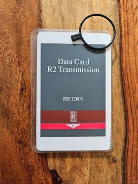 Rh12603 Mastercheck Rolls Royce Bentley Diagnostic Data Card For The R2 Transmission System