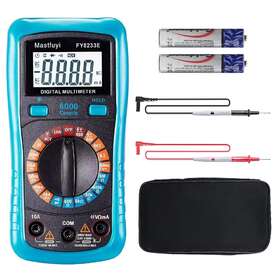 Fy8233e Mastfuyi Digital Multimeter True Rms 6000 Counts Multi Tester With Blue Black