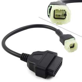 77usa Motorshop 211110816324 Cable Connectors Diagnostic Adapter 4 Pin To 16 Obd2 For Honda Cbr600/1000rr