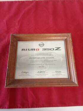 0111 Nismo 350z Certification With Details