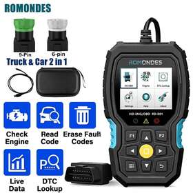 Rd801 Romondes Heavy Diesel Truck Scanner Dpf Oil Reset Diagnostic Tool Code Reader