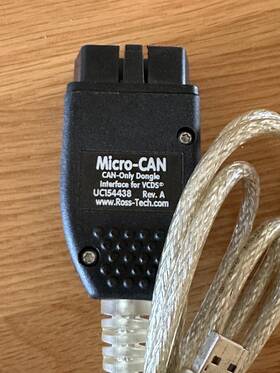 Ross Tech Uc154438 Unlimited Vin Ross-tech Micro-can Dongle Usb Interface For Vcds