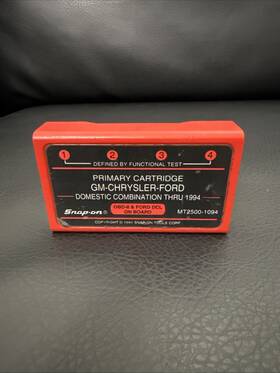 Mt2500-1094 Snap On Scanner Primary Cartridge Thru 1994 Gm / Chry Ford Mt25001094