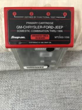 Mt2500-1096 Snap-on Software Cartridge Gm Chrysler Ford Jeep Thru 1996