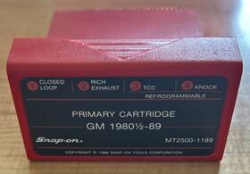 Mt2500-1189 Snap-on 1989 Tools Mt 2500-1189 Scanner Primary Cartridge Gm 1980 1/2-1989