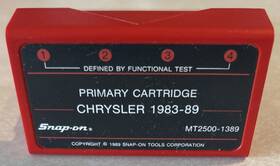Mt2500-1389 Snap-on Tools Mt 2500-1389 Scanner Primary Cartridge Chrysler 1983-1989