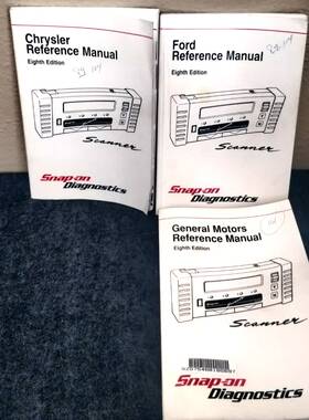 Snap-on Zmt2500-1097-2 3 Snap-on Scanner Ford Chrysler Gm Reference Manual 8th Ed Zmt2500-1097