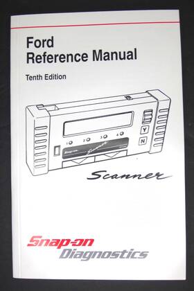 Zmt2500-1099-2 Snap-on Tools Diagnostic Scanner Reference Instruction Manual Ford 10th Ed