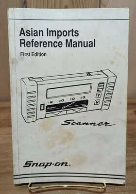Zmt2500-1491 Snap-on Scanner Asian Imports Reference Manual Form First Edition
