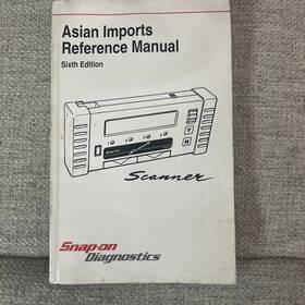 Zmt2500-1497 Snap-on Asian Reference Manual Used