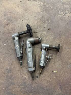001149 Sunex 3 Right Angle Die Grinders Good Working Condition
