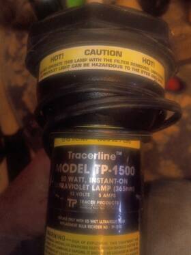 Tp-1500p Tracerline Tp1500 Uv Light Inspection Leak Detection Lamp With New Bulb