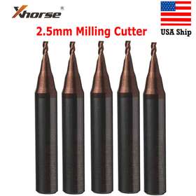 K001sl259d Xhorse 5pc X 2.5mm Milling Cutter For Mini Condor Xc-007/xc-002 &dolphin Xp-005/ Xp-007