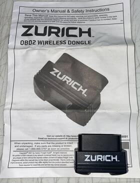 59091 Zurich Obd2 Wireless Bluetooth Diagnostics Code Reader For Tablet/phone #59091