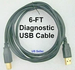 6 Ft Usb Cable Compatible With Honda Acura Hds Mvci Scanner Spx Otc Flash J2534. Fixed Price $26.99.