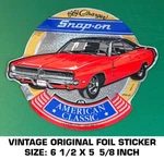 Snap-on 1969 Dodge Charger American Classic-vintage Original Foil Decal Sticker. Fixed Price $10.12.