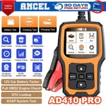 Ancel AD410 Pro Car OBD2 Scanner Engine Diagnostic Tool With Battery Health Test. Fixed Price $89.99.