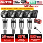 4PCS Autel Mx-sensor 315&433MHZ Programmable Tpms Universal Tire Pressure. Fixed Price $90.59.