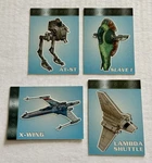1997 Topps Star Wars Vehicles Cut-away Insert Set Of At-st C1 Slave C2 C3 C4. Fixed Price $39.99.
