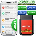 2024 Autel AP2500E Bluetooth All-system Code Reader OBD2 Scanner For Android/ios. Fixed Price $59.99.