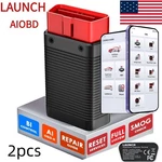 2PCS Launch Aiobd Bluetooth OBD2 Scanner Code Reader Full Systems Diagnose Tool. Fixed Price $76.99.