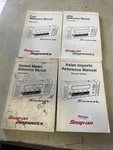4 Snap On Reference Manual Scanner Ford, Jeep, Generel Motors Asian Imports. Fixed Price $15.00.