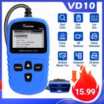 Vdiagtool VD10 OBD2 Scanner Code Reader Car Diagnostic Engine Fault Blue. Fixed Price $15.99.