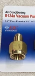 Fjc R134 To R12 Brass Heavy Duty Tank Vacuum Pump Adapter Part# 6015. Fixed Price $5.10.