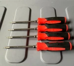 Snap-on 4 Piece Orange Soft Grip Mini Tip Torx Screwdriver Set Used. Fixed Price $100.00.