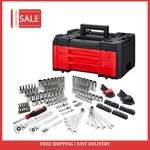 Craftsman 242-PIECE Standard Sae Metric Polished Chrome Mechanics Tool Set. Fixed Price $113.90.