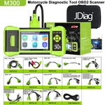 Jdiag M300 Motorcycle Diagnostic Full Version OBD2 Scanner Diagnose Tool. Fixed Price $229.99.