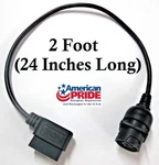 16-PIN OBD-2 Obd-ii To 8/9 Black/green Eld Diagnostic Adapter For Volvo Mack. Fixed Price $44.43.