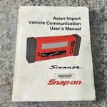 Snap-on ZMT2500-1401 Scanner Asian Import Vehicle Communication User's Manual. Fixed Price $10.00.