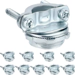 10 Pack 3/4 Clamp Cable Connectors Zinc Alloy For Metallic Conduit Fittings Set. Fixed Price $24.99.