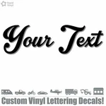 Custom Text Vinyl Decal Sticker Car Window Bumper Letters Numbers Lettering Name. Fixed Price $26.95.