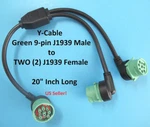 Pin Green J1939 Type Ii Cable Heavy Duty Commercial To 2 Female - New. Fixed Price $39.99.