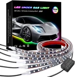 Korjo Car Underglow Lights, 6 Pcs Bluetooth Led Strip With Dream Color. Fixed Price $134.99.
