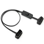 OBD2 16 Pin Female Extension Cable Diagnostic Tool With Power Switch. Fixed Price $13.60.