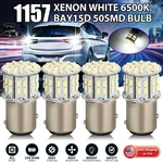 4X 1157 50-SMD Led Tail Brake Stop Reverse Parking Light Bulbs 6000K Super White. Fixed Price $9.48.