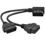 30CM/12 Right Angle OBD2 Obdii Y Splitter Cable 1X And 2X Female J1962 Port. Fixed Price $15.99.