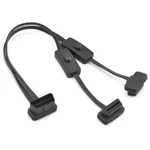 50CM To Flat 16PIN Y Splitter OBD2 Extension Cable With Power Switch. Fixed Price $21.99.